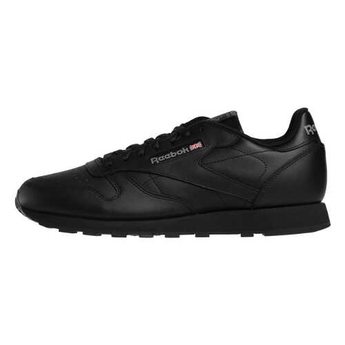 Кроссовки Reebok Classic Leather, black/int-black, 11.5 US в Сплав