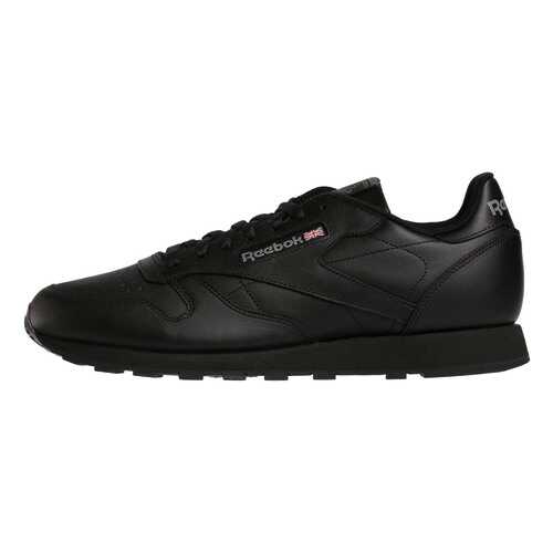 Кроссовки Reebok Classic Leather, черный, 7.5 US в Сплав