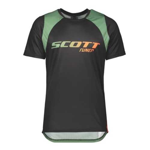 Футболка Scott Trail Vectic, black/dark ivy green, L INT в Сплав