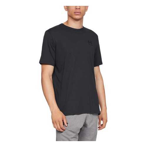 Футболка Under Armour Sportstyle Left Chest Logo SS, 001 черная, XS в Сплав