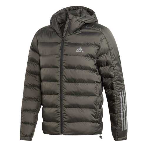 Куртка Adidas Itavic 3-Stripes 2.0 Padded Hooded FZ, legend earth/black, L в Сплав