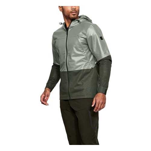 Куртка Under Armour Hybrid Windbreaker Hooded FZ, 492 зеленая, SM в Сплав