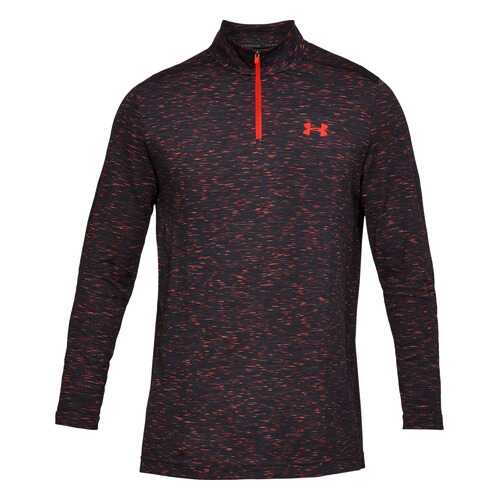 Лонгслив Under Armour Threadborne Seamless Half Zip LS, 016 черный/красный, XL в Сплав
