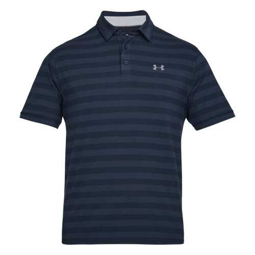 Поло Under Armour Charged Cotton Scramble Stripe, 408 синее, XS в Сплав