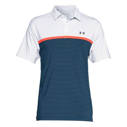 Поло Under Armour Playoff, 124 синее/белое, XS в Сплав