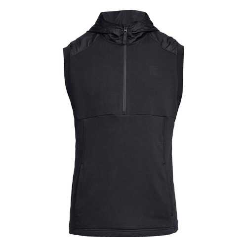 Спортивный жилет Under Armour Microthread Terry Half Zip Hooded SL, 001 черный, SM в Сплав