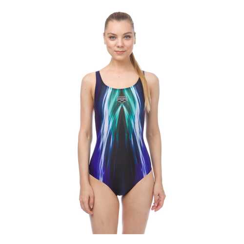 Купальник Arena Shining One Piece V, navy/persian green, 36 RU в Сплав