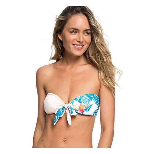 Верх купальника Roxy Summer Delight ERJX303926, bright white midnight paradise, S в Сплав