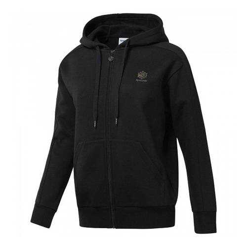 Толстовка Reebok Fleece Zip-Up, black, XS INT в Сплав