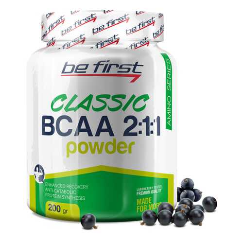 Be First BCAA Classic Powder 200 г черная смородина в Сплав