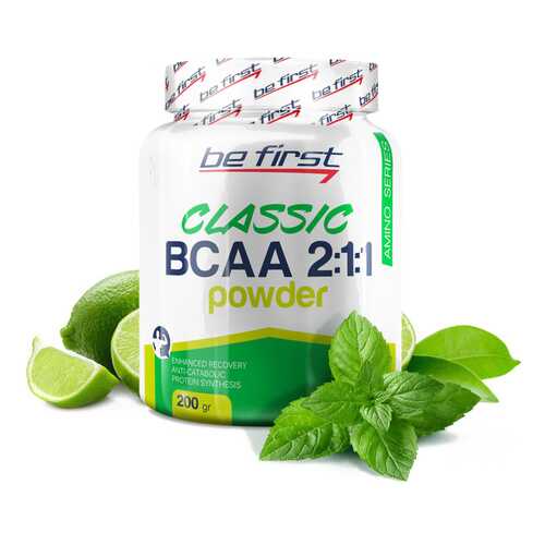 Be First BCAA Classic Powder 200 г мята/лайм в Сплав