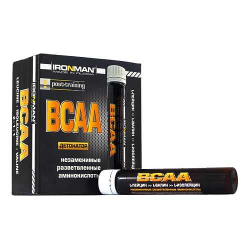 Ironman BCAA 10 ампул по 25 мл малина в Сплав