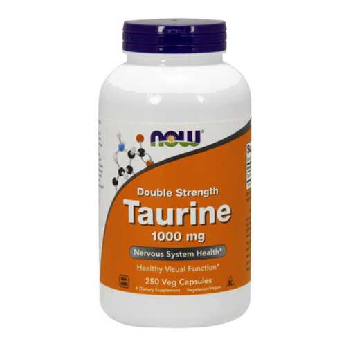 NOW Sports Double Strength Taurine 1000 250 капсул без вкуса в Сплав