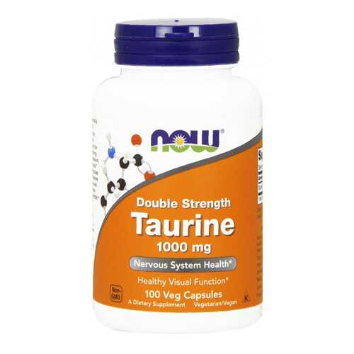 NOW Sports Taurine 1000 мг 100 таблеток без вкуса в Сплав