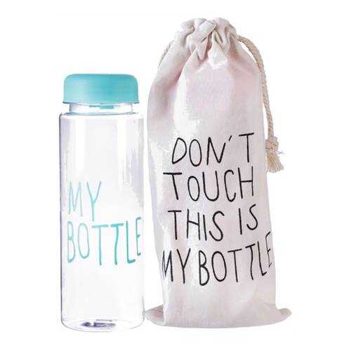 Бутылка для напитков Baziator My bottle (май ботл) с мешочком 500 мл голубая в Сплав