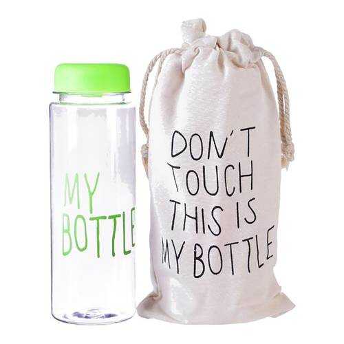 Бутылка для напитков Baziator My bottle (май ботл) с мешочком 500 мл зеленая в Сплав