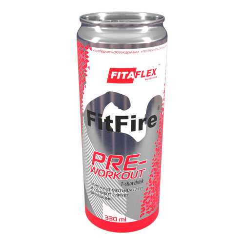 FitaFlex FitFire PRE-workout 1-shot drink, 330 мл, вкус: розовый лимонад в Сплав