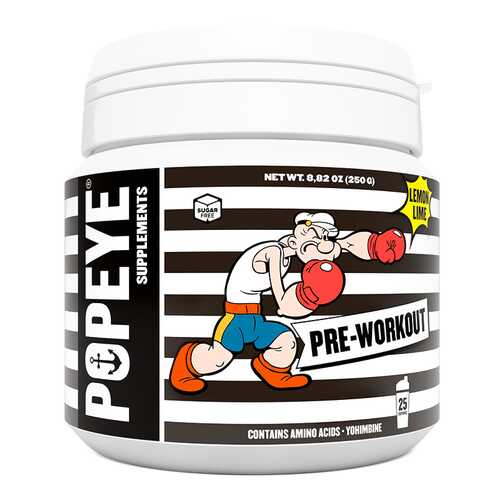 Предтренировочный комплекс Popeye Supplements Pre-Workout 250 г лимон-лайм в Сплав