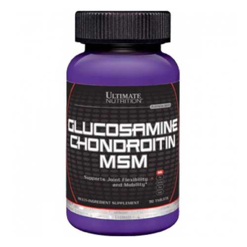 Глюкозамин хондроитин MSM Ultimate Nutrition 90 табл. в Сплав