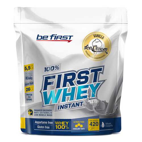 Be First First Whey Instant, 420г (ванильное мороженное) в Сплав