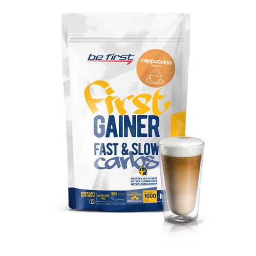 Гейнер Be First Gainer Fast & Slow Carbs 1000 г Cappuccino в Сплав