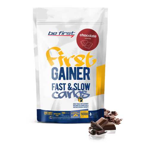 Гейнер Be First Gainer Fast & Slow Carbs 1000 г Chocolate в Сплав