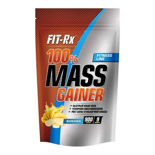 Гейнер FIT-Rx 100% Mass Gainer 900 г Банан в Сплав