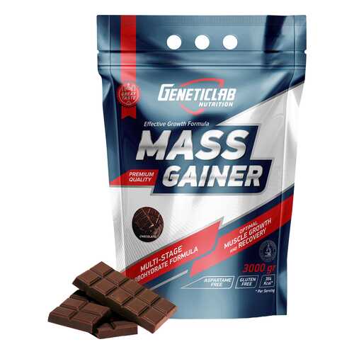 Гейнер GeneticLab Nutrition Mass Gainer 3000 г Chocolate в Сплав