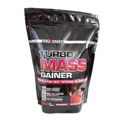 Гейнер Ironman Turbo Mass Gainer 700 г Strawberry в Сплав