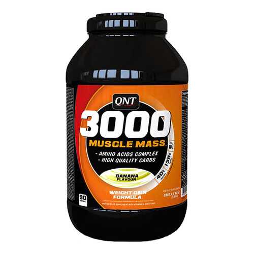 Гейнер QNT 3000 Muscle Mass 4500 г Banana в Сплав