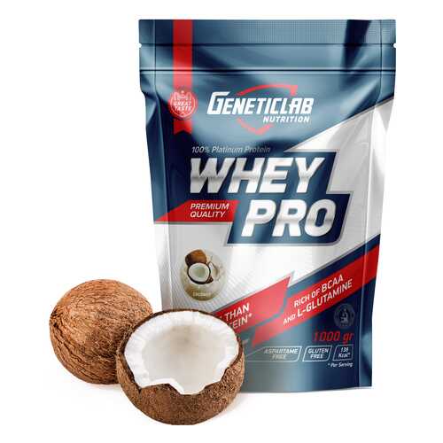 Протеин GeneticLab Nutrition Whey Pro 1000 г Coconut в Сплав