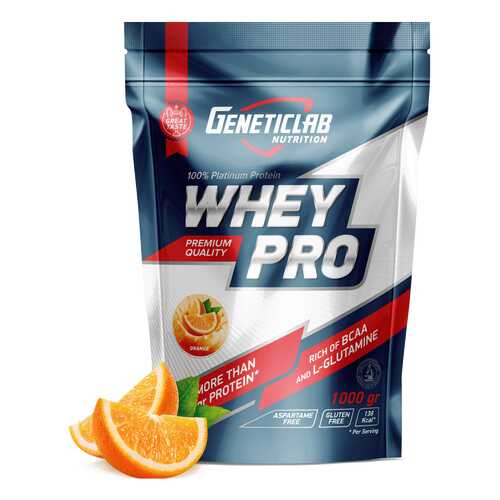 Протеин GeneticLab Nutrition Whey Pro 1000 г Orange в Сплав