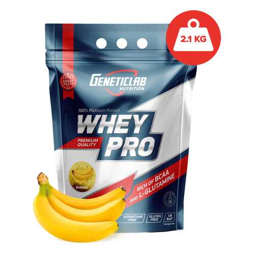 Протеин GeneticLab Nutrition Whey Pro 2 2100 г Banana в Сплав