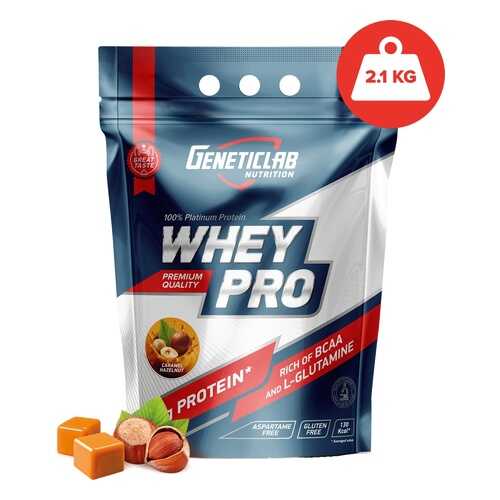 Протеин GeneticLab Nutrition Whey Pro 2100 г Caramel Hazelnut в Сплав