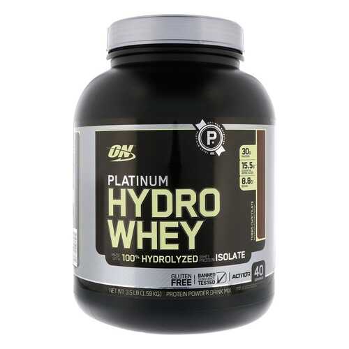 Протеин Optimum Nutrition Platinum HydroWhey 1590 г Turbo Chocolate в Сплав