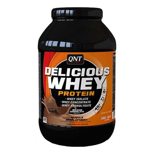 Протеин QNT Delicious Whey Protein 2200 г Belgian Chocolate в Сплав