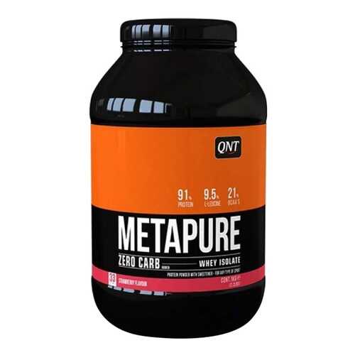 Протеин QNT Metapure Zero Carb 1000 г Strawberry в Сплав