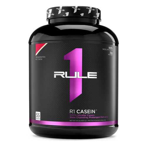 Протеин Rule One Proteins R1 Casein 1800 г Клубника со сливками в Сплав