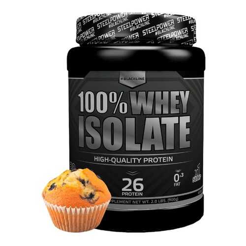 Протеин Steel Power Nutrition 100% Whey Isolate 900 г черничный маффин в Сплав