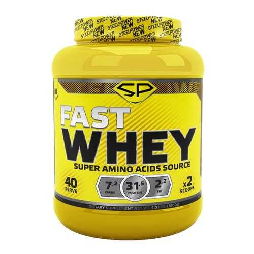 Протеин Steel Power Nutrition Fast Whey Protein 1800 г классический шоколад в Сплав