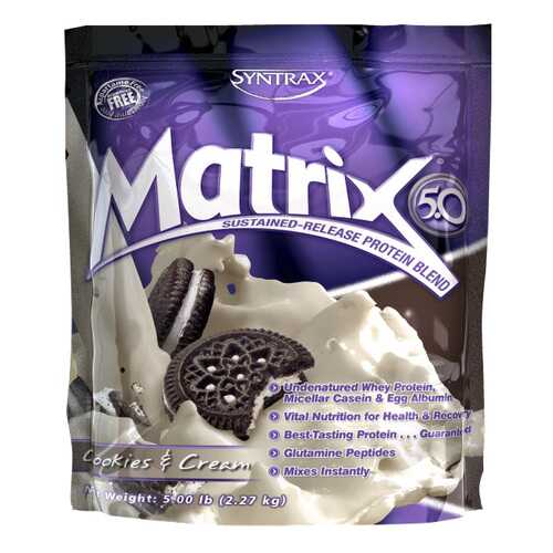 Протеин Syntrax Matrix 5.0 2270 г Cookies and Cream в Сплав