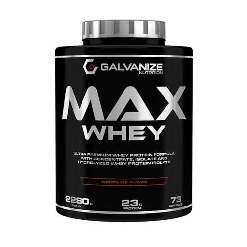 Протеин Сывороточный GALVANIZE Max Whey Protein 2270 г Double Chocolate в Сплав