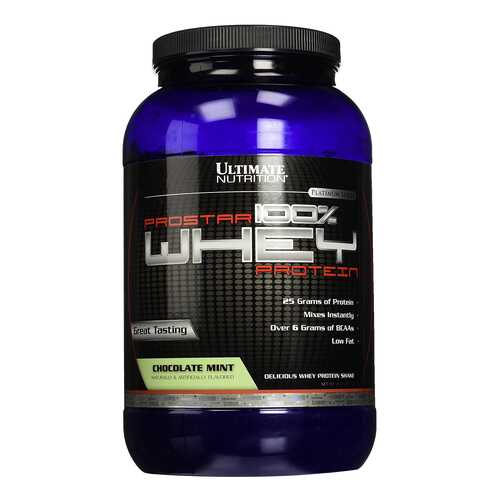 Протеин Ultimate Nutrition Prostar 100% Whey Protein 900 г Chocolate Mint в Сплав