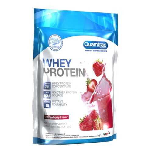 Quamtrax Nutrition Протеин Direct Whey Protein, 2000 г, вкус: клубника в Сплав