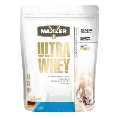 Сывороточный протеин MAXLER Ultra Whey 900 гр (Шоколадно-кокосовые чипсы) в Сплав