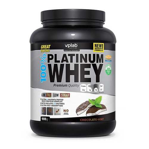 Сывороточный протеин VPLab 100 % Platinum Whey (карамель), 908 г в Сплав