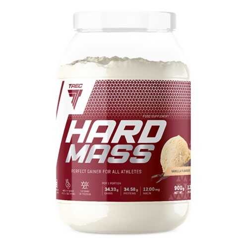 Trec Nutrition Гейнер Hard Mass, 900 г, вкус: ваниль в Сплав