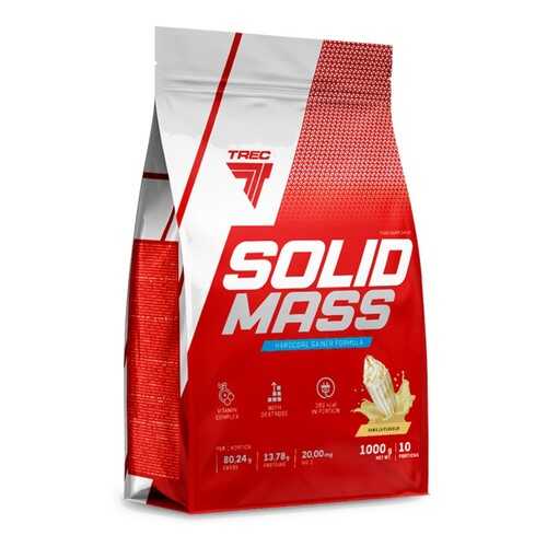 Trec Nutrition Гейнер Solid Mass, 1000 г, вкус: ваниль в Сплав