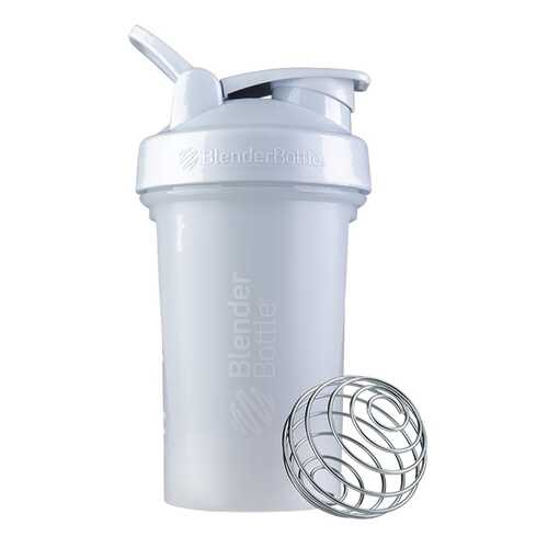 Blenderbottle Шейкер Classic V2 Full Color, 591 мл, цвет: белый в Сплав