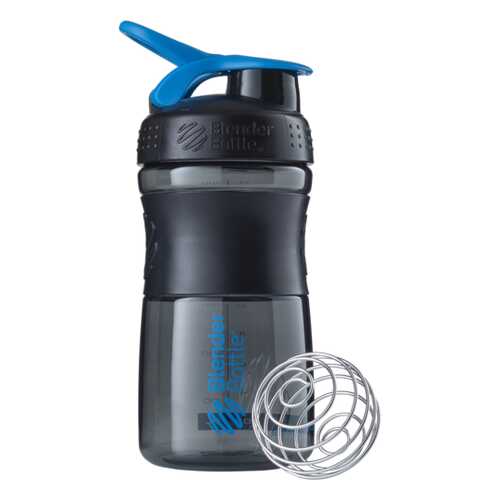 Шейкер BlenderBottle SportMixer 591 мл Black/Cyan черный/бирюзовый в Сплав